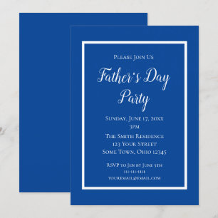 Invitación Fiesta del Día del Padre Azul