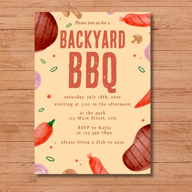 Invitación Fiesta del Día del Padre en el patio trasero del p (Subido por el creador)