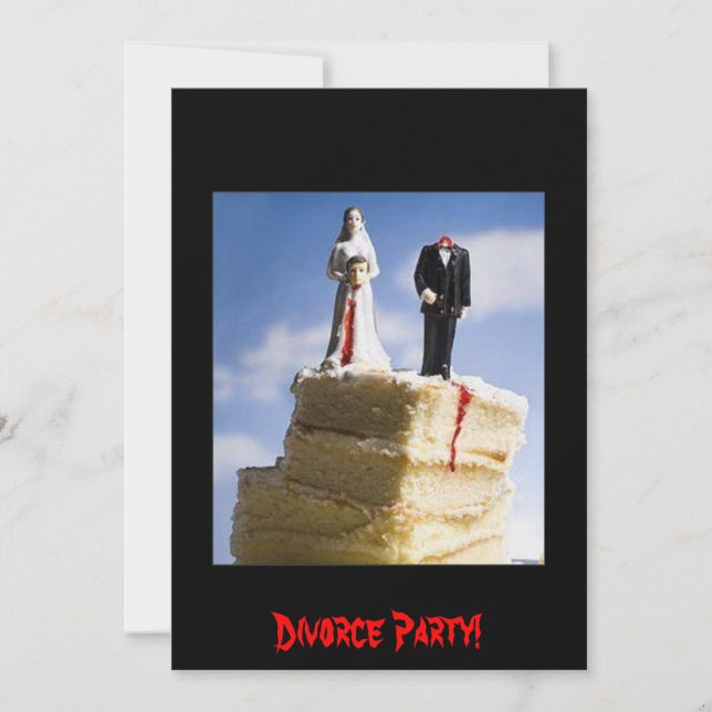 Invitación Fiesta del divorcio (Anverso)