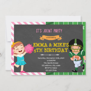 Invitación Fiesta del equipo de fútbol animador