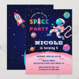 Invitación Fiesta del Espacio Ultraterrestre de la Tierra Gal
