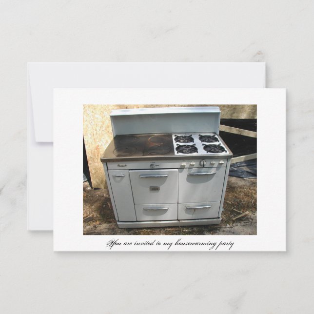 Invitación Fiesta del estreno de una casa (Anverso)