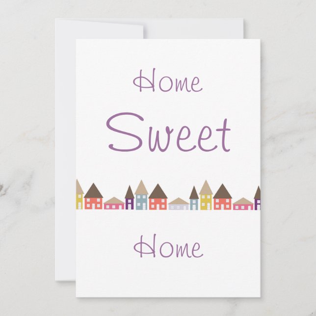 Invitación Fiesta del estreno de una casa (Anverso)