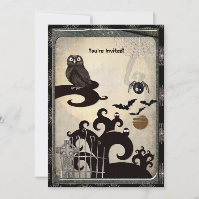 Invitación FIESTA del evento Boo-Tilicious Halloween (Anverso)