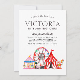 Invitación Fiesta del Festival de Círculo de Carnaval