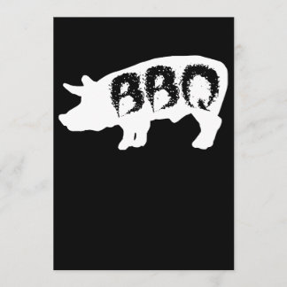 Invitación Fiesta del filete de la vaca de la parrilla del
