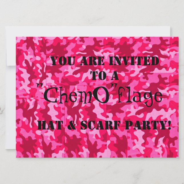 Invitación ¡Fiesta del flage de "Chemo "! (Anverso)
