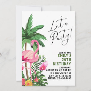 Invitación Fiesta del Flamenco Rosa