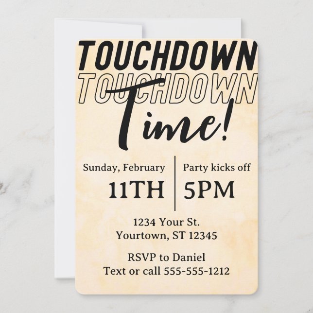 Invitación Fiesta del fútbol de fútbol de los partidos de fút (Anverso)