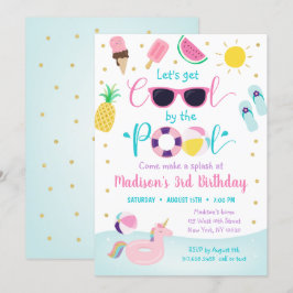 Invitación Fiesta del grupo de chicas consigamos el cumpleaño