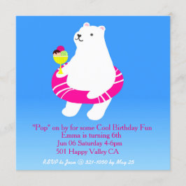 Invitación Fiesta del grupo de osos polares