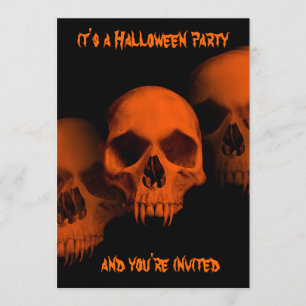 Invitación Fiesta del horror de Halloween