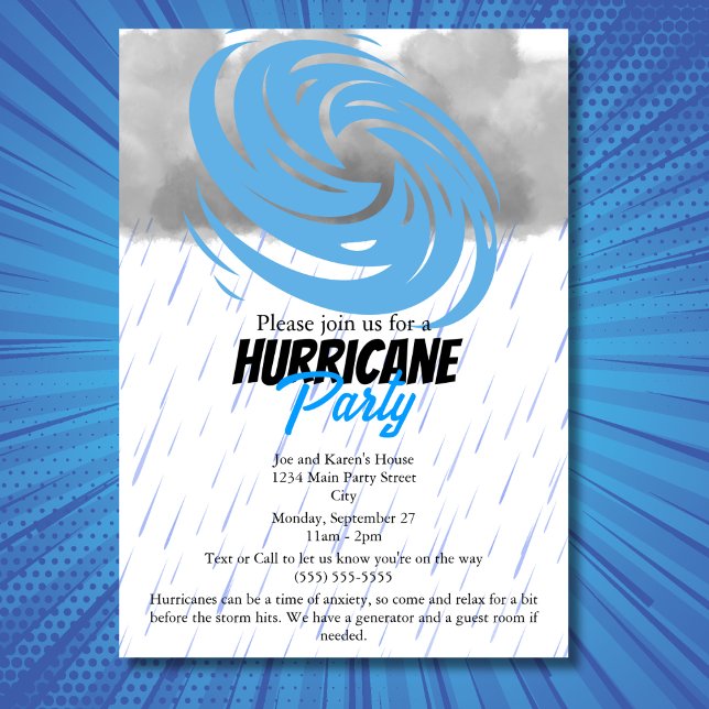 Invitación Fiesta del huracán (Subido por el creador)