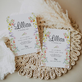 Invitación Fiesta del Jardín de Flores Silvestres