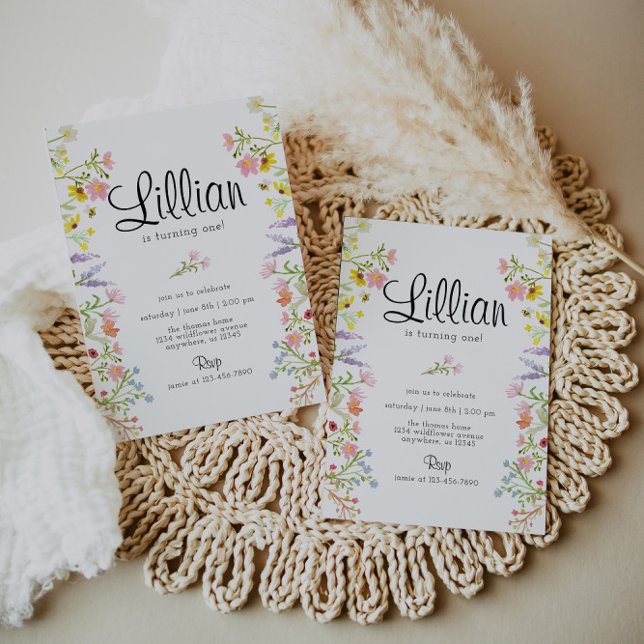 Invitación Fiesta del Jardín de Flores Silvestres (Subido por el creador)