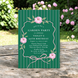 Invitación Fiesta del Jardín de Rosas de Lista Verde número 6