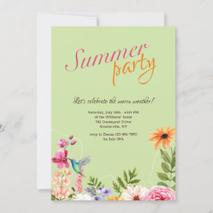 Invitación Fiesta del Jardín de Verano