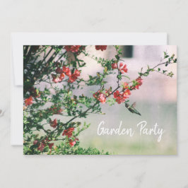 Invitación Fiesta del Jardín Floral de verano de Hummingbird