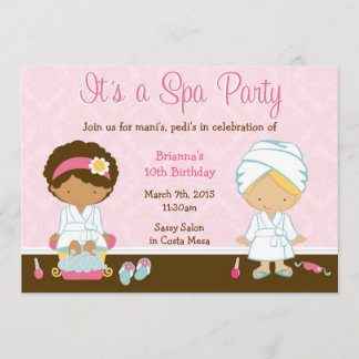 Invitación Fiesta del Kids Spa