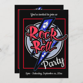 Invitación Fiesta del Lightning Rock & Roll