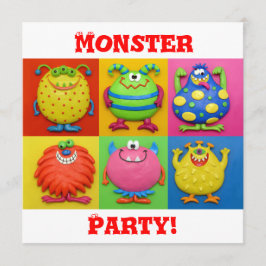 Invitación Fiesta del monstruo