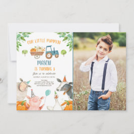 Invitación Fiesta del niño de la explosión de la calabaza Bar