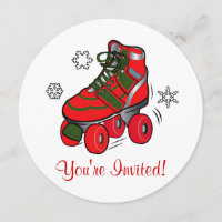 Fiesta del patinaje sobre ruedas del navidad