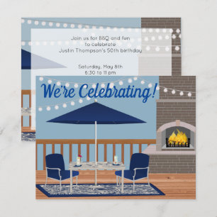 Invitación Fiesta del patio exterior