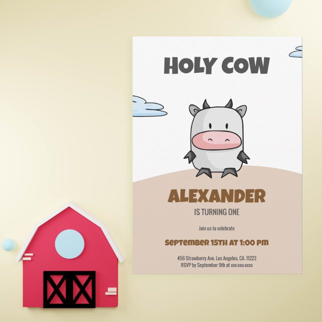 Invitación Fiesta del Personalizado por el primer cumpleaños  (Subido por el creador)