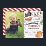 Invitación Fiesta del Pirata Birthday Ahoy con foto<br><div class="desc">Fiesta del Pirata Birthday Ahoy con foto</div>