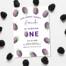 Fiesta del primer cumpleaños de Blackberry | Berry