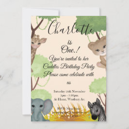 Invitación Fiesta del primer cumpleaños de Cuddle