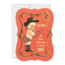 Fiesta del primer cumpleaños de Little Cowboy