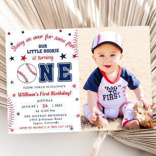 Invitación Fiesta del primer cumpleaños del béisbol