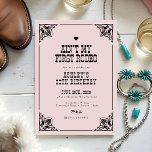 Invitación Fiesta del Rodeo de Vintage Western Cowgirl 30 año<br><div class="desc">Ensillar para una celebración desenfrenada con esta invitación de la Vintage Western Cowgirl Rodeo por el cumpleaños 30. Con diseños rústicos y tipografía audaz, esta invitación marca el tono perfecto para un cumpleaños de moda de país. Personalice los detalles para crear una invitación única que hará que sus invitados estén...</div>