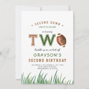 Invitación Fiesta del segundo cumpleaños de Huddle Up