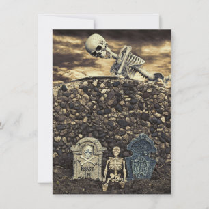 Invitación Fiesta del Skeleton de Halloween