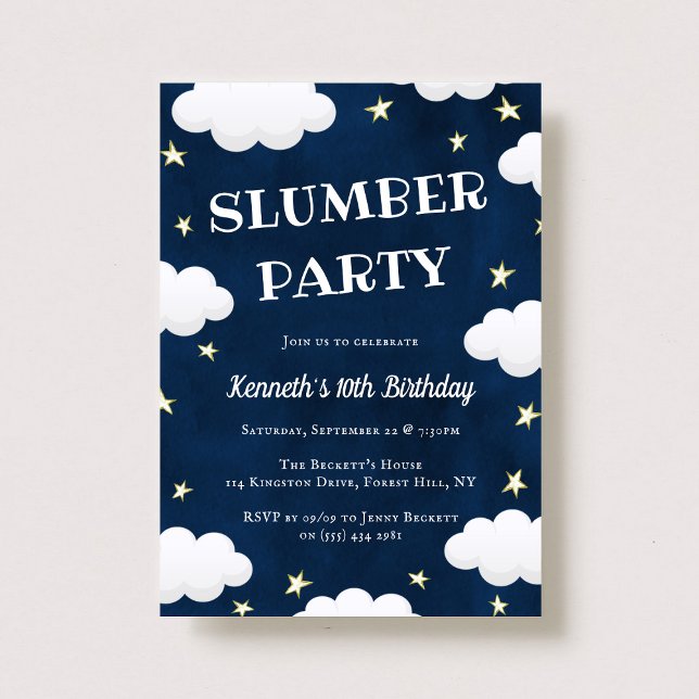 Invitación Fiesta del sueño de la sonda cualquier cumpleaños  (Subido por el creador)