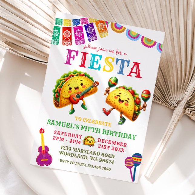 Invitación Fiesta del Taco Mexicano (Subido por el creador)