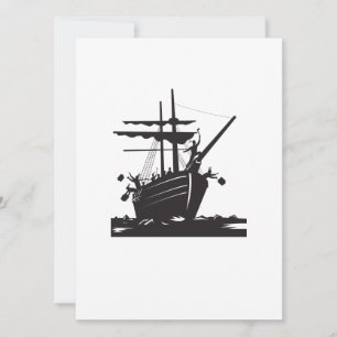 Invitación Fiesta del té de Boston hace retro