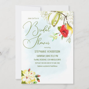 Invitación Fiesta del té de colibrí