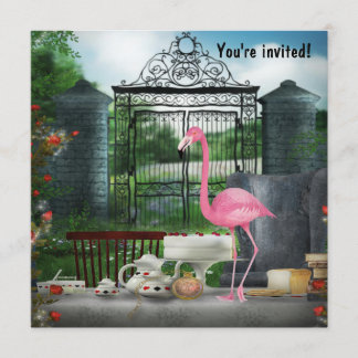 Invitación Fiesta del té de cumpleaños de Wonderland