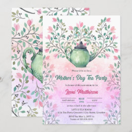 Invitación Fiesta del té del Día de la Madre
