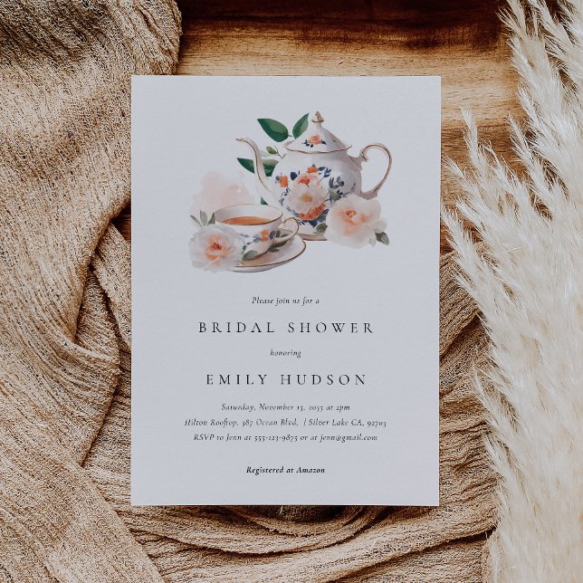 Invitación Fiesta del Té Elegante Despedida de Soltera (Subido por el creador)