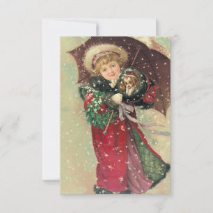 Invitación Fiesta del Té en Casa de la Abuela para Navidad