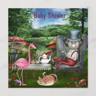 Invitación Fiesta del té enojada Baby Shower del sombrerero