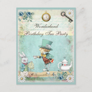 Invitación Fiesta del té enojada del cumpleaños del país de