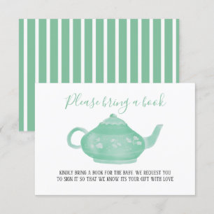 Invitación Fiesta del té Shabby Chic Baby Shower   Traer un l