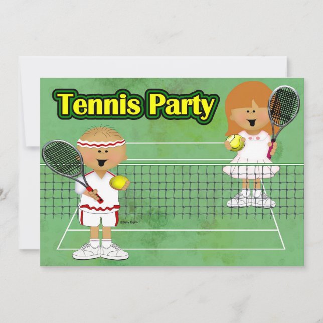 Invitación Fiesta del tenis (Anverso)