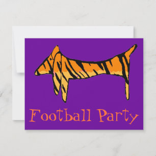 Invitación Fiesta del tigre de Dachshund